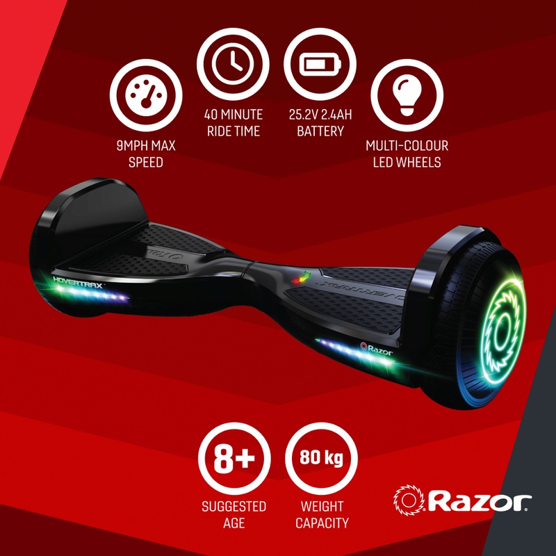 Razor Hovertrax Prizma Self-Balancing Hoverboard Black