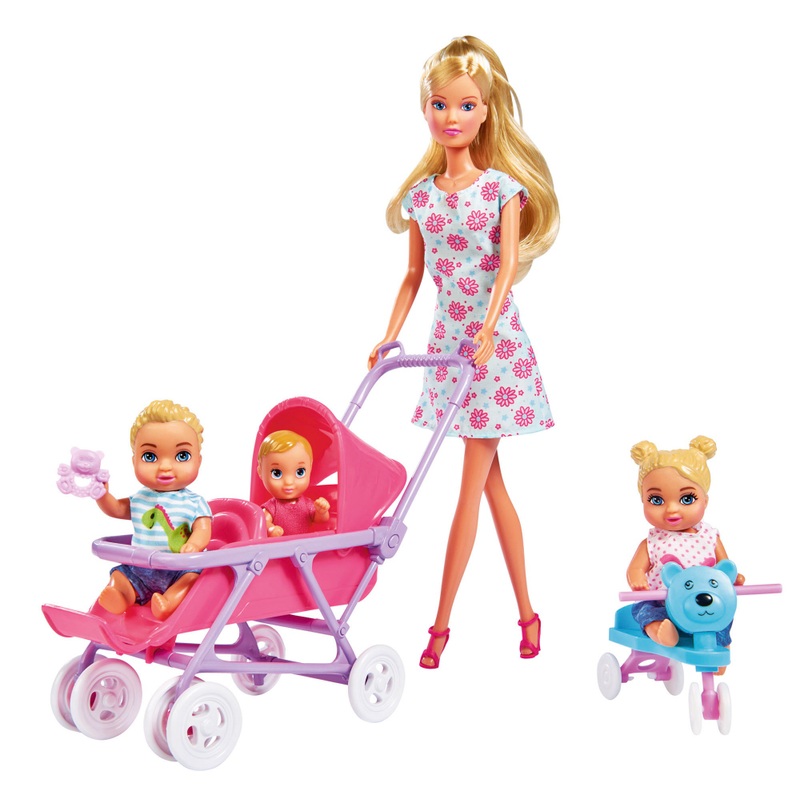 Steffi Love Playset Baby World with 4 Dolls and 20 Accessories