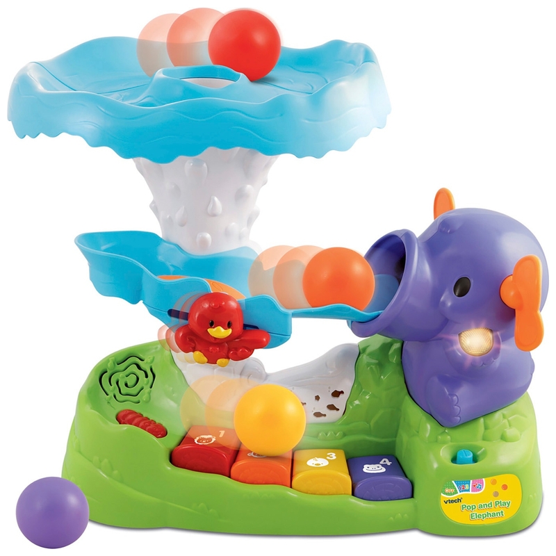 VTech Baby Pop and Play Elephant Ball Popper