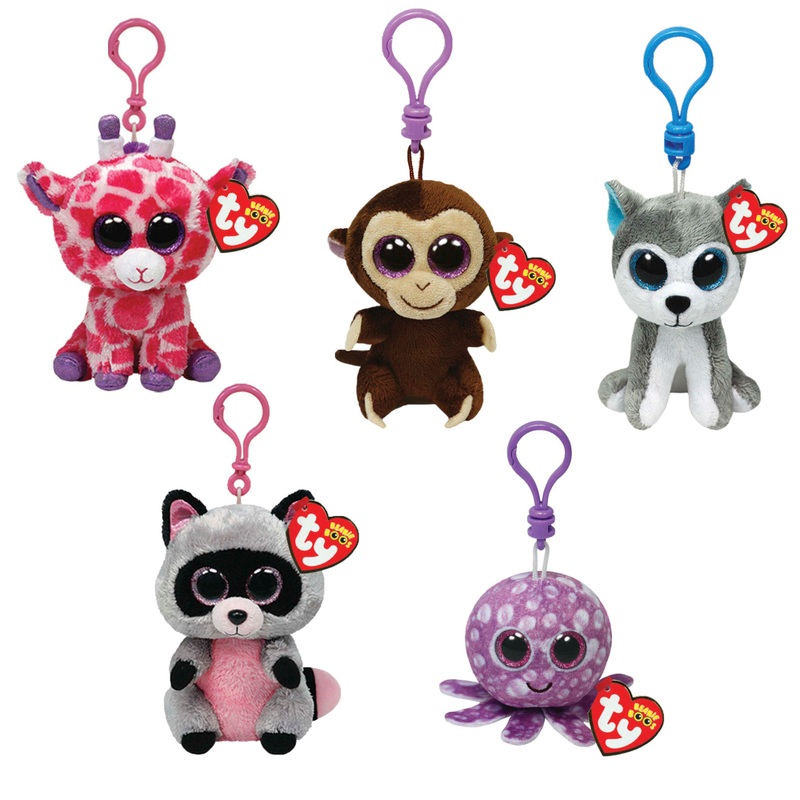 Ty Beanies Mini Boos Keychain Clip Assortment