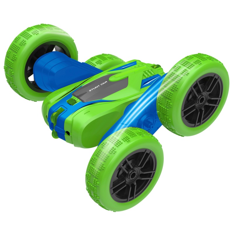 Spin n' Stunt Remote Control Car Green and Blue 1:24 Scale 4 Spin n' Stunt Remote Control Car Green and Blue 1:24 Scale