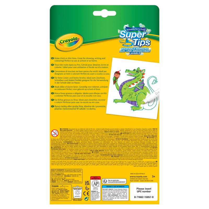 Crayola Markers Super Tips Washable 24 Pack 3 Crayola Markers Super Tips Washable 24 Pack