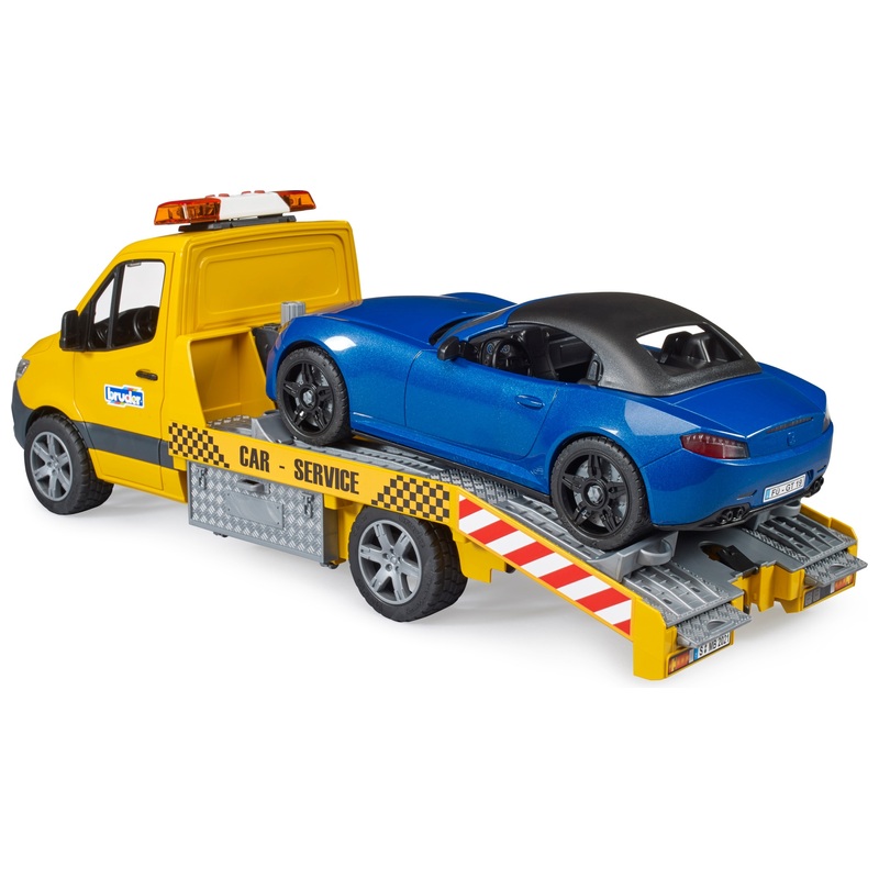 Bruder Mercedes-Benz Sprinter Car Transporter with Roadster 4 Bruder Mercedes-Benz Sprinter Car Transporter with Roadster