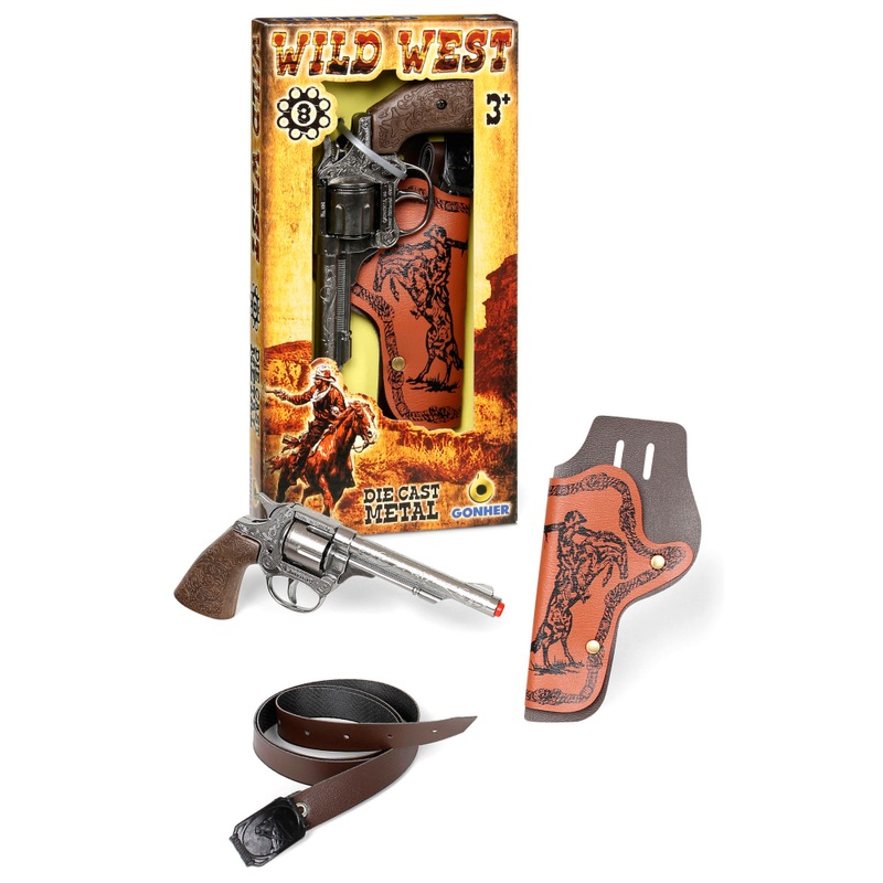Wild West Diecast Western Pistol with Holster