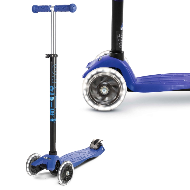 Micro Maxi Plus LED Scooter Blue