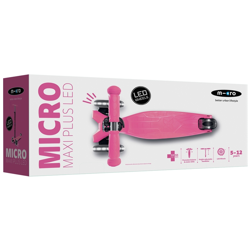 Micro Maxi Plus LED Scooter Pink 8 Micro Maxi Plus LED Scooter Pink