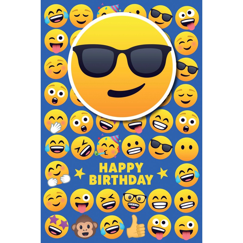 Joy Pixels Birthday Card Smiley (No Age)