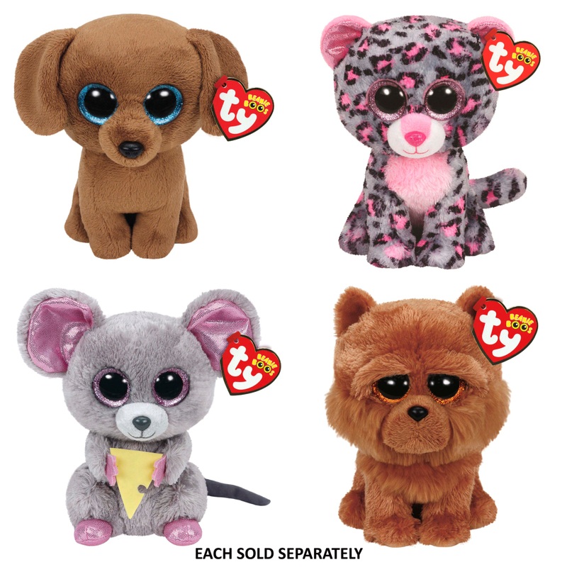 Ty Beanie Boos Plush 15cm Assortment 4 Ty Beanie Boos Plush 15cm Assortment