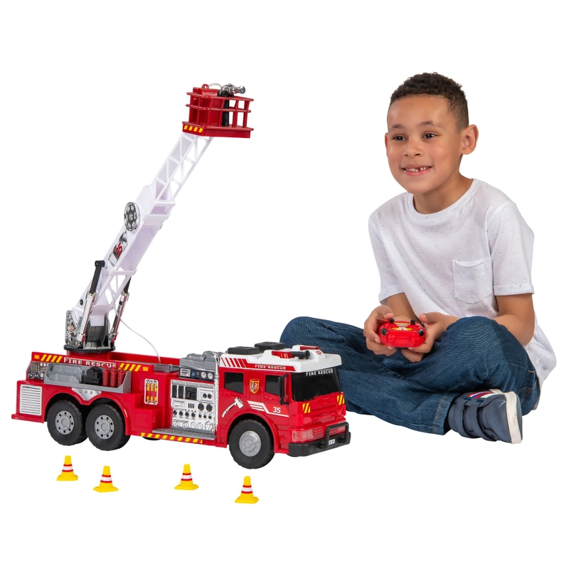Dickie Toys Remote Control Fire Truck Aerial Ladder Large