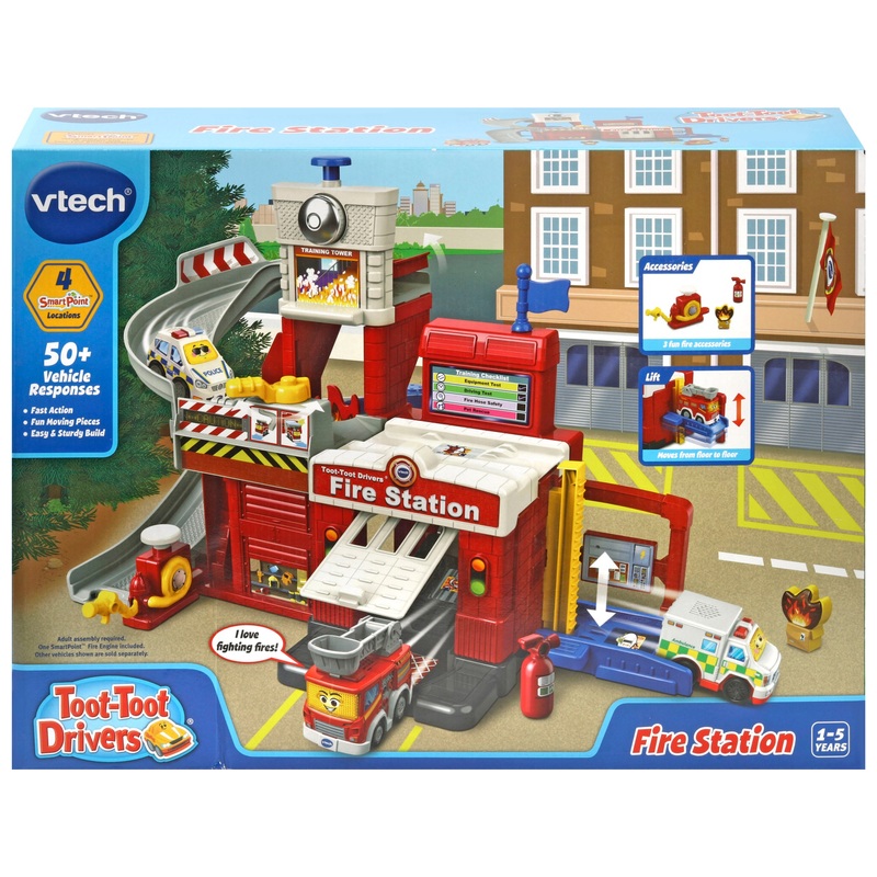 VTech Toot-Toot Drivers Fire Station Playset 8 VTech Toot-Toot Drivers Fire Station Playset