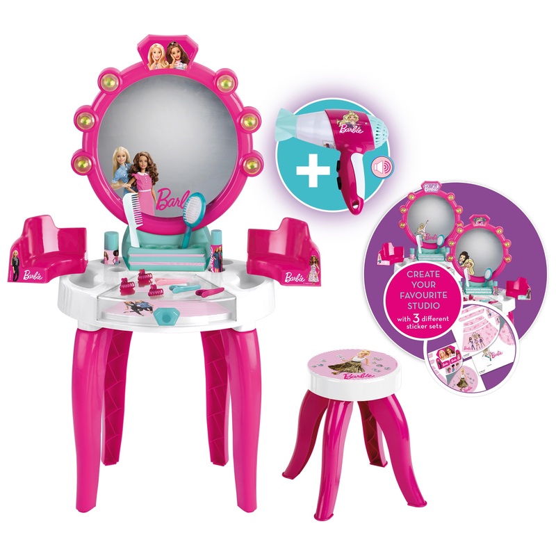 Barbie Vanity Table with Styling Accessories