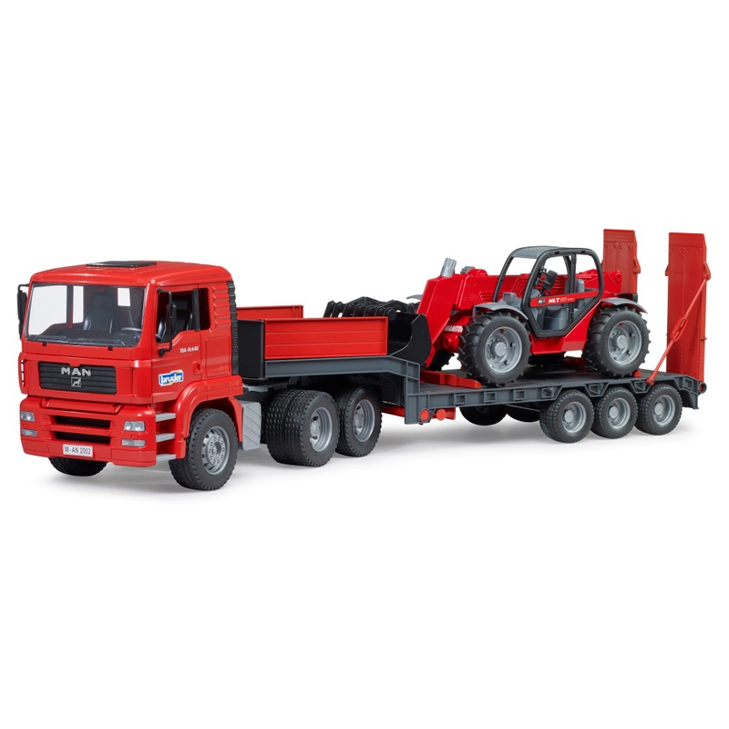 Bruder MAN TGA Semi-Trailer Truck with Manitou Telehandler