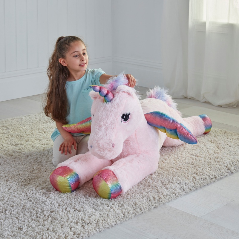 Faye the Pink Rainbow Unicorn Soft Toy 120cm
