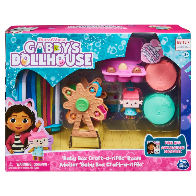 Gabby's Dollhouse Core Room Playset: Baby Box Cat Craft-a-Riffic Room 7 Gabby's Dollhouse Core Room Playset: Baby Box Cat Craft-a-Riffic Room