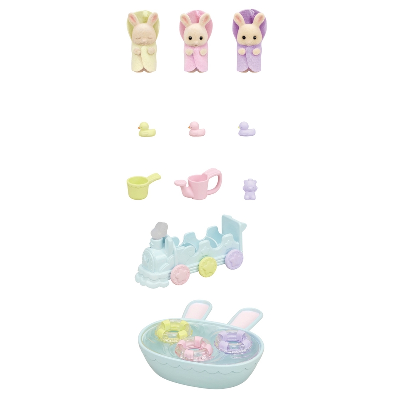 Sylvanian Families Triplets Baby Bathtime Set 5 Sylvanian Families Triplets Baby Bathtime Set