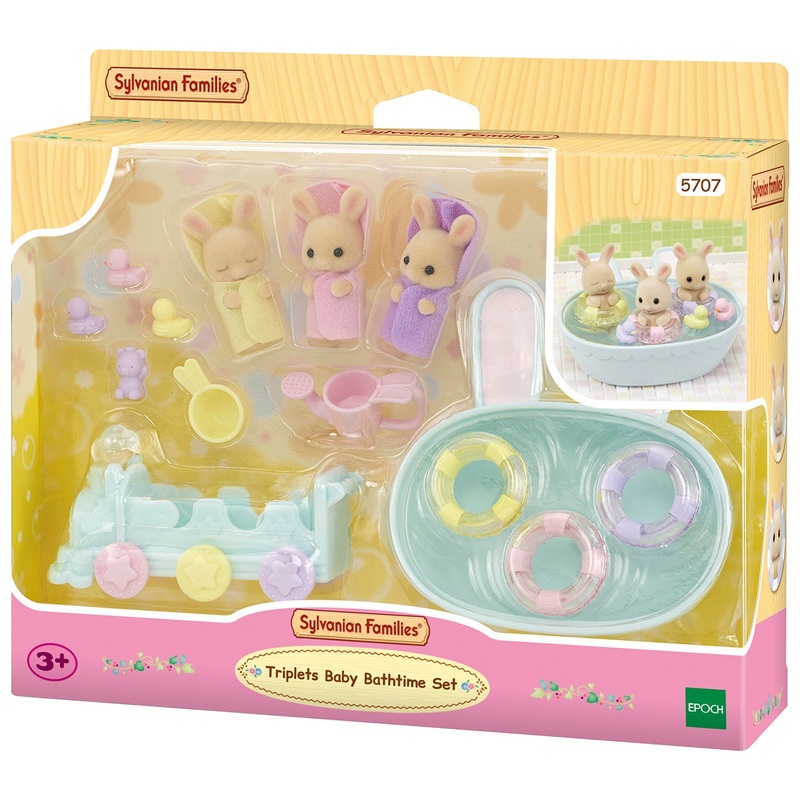 Sylvanian Families Triplets Baby Bathtime Set 6 Sylvanian Families Triplets Baby Bathtime Set