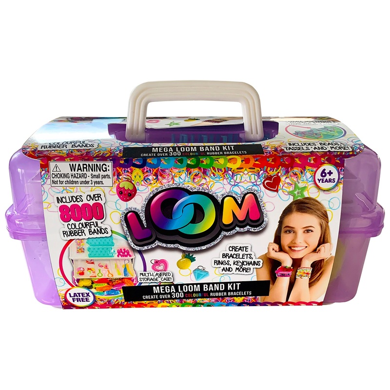 Mega Loom Band Jewellery Making Kit 8000+ Pieces 8 Mega Loom Band Jewellery Making Kit 8000+ Pieces