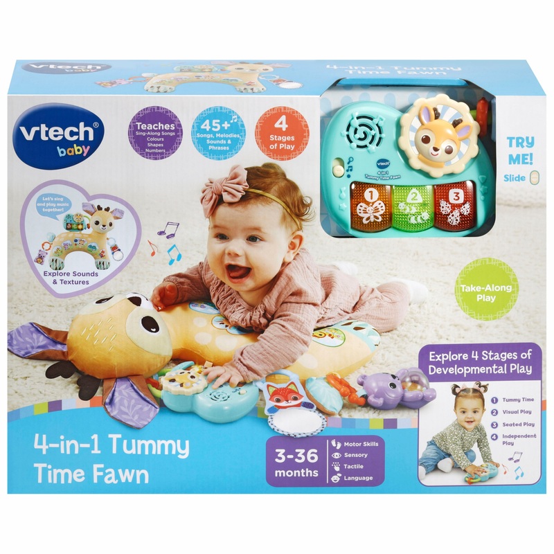 VTech Baby 4-in-1 Tummy Time Fawn Pillow 8 VTech Baby 4-in-1 Tummy Time Fawn Pillow