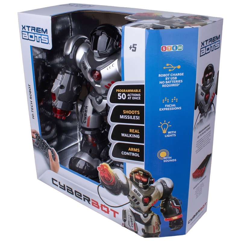 Xtrem Bots Remote Control Robot Cyberbot 5 Xtrem Bots Remote Control Robot Cyberbot