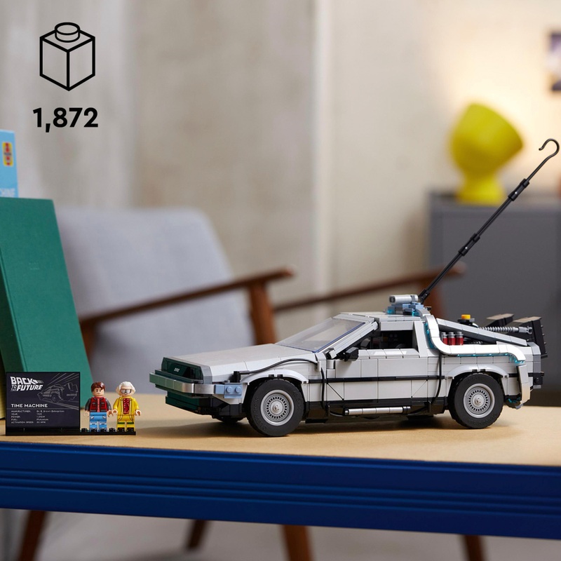 LEGO Icons 10300 Back to the Future Time Machine DeLorean Set for Adults