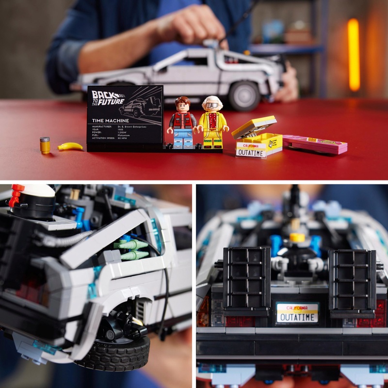 LEGO Icons 10300 Back to the Future Time Machine DeLorean Set for Adults 5 LEGO Icons 10300 Back to the Future Time Machine DeLorean Set for Adults