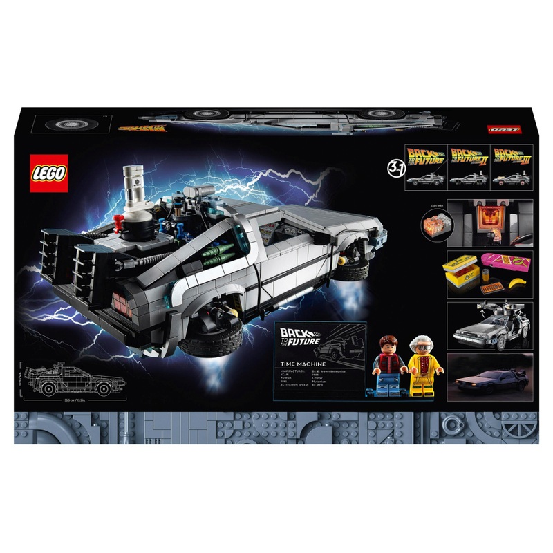 LEGO Icons 10300 Back to the Future Time Machine DeLorean Set for Adults 8 LEGO Icons 10300 Back to the Future Time Machine DeLorean Set for Adults
