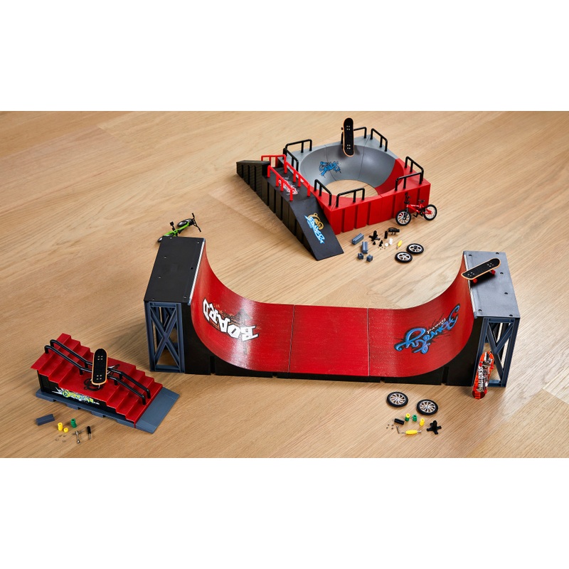 Skate Park Finger Skateboard Ramp Step Set