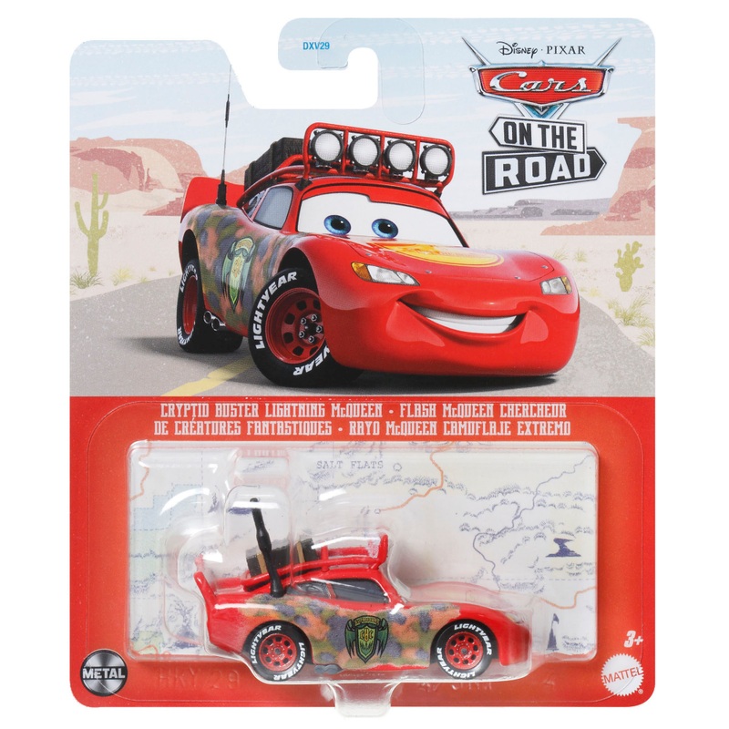 Disney Cars on the Road 1:55 Cryptid Buster Lightning McQueen Die-Cast Car 4 Disney Cars on the Road 1:55 Cryptid Buster Lightning McQueen Die-Cast Car