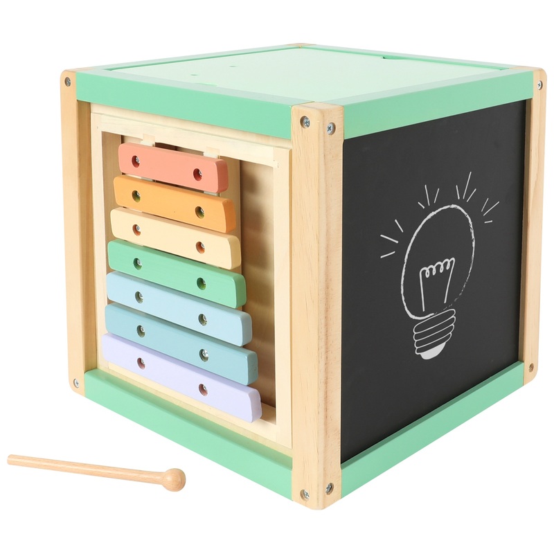 Squirrel Play Wooden 5-in-1 Activity Cube Safari 7 Squirrel Play Wooden 5-in-1 Activity Cube Safari