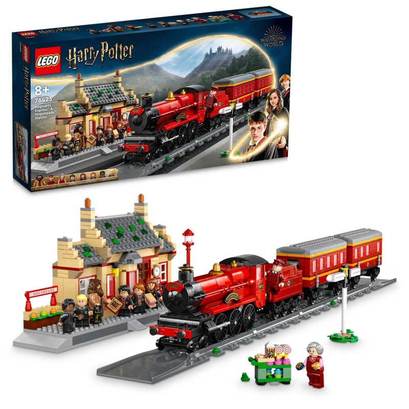 LEGO Harry Potter 76423 Hogwarts Express Train Set with Hogsmeade Station Set