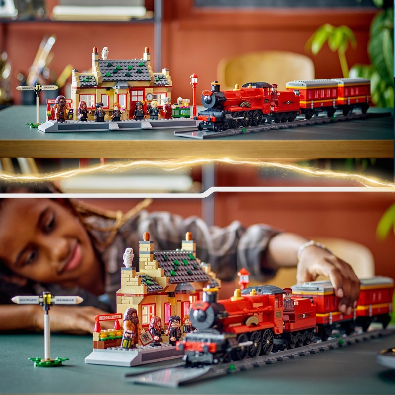 LEGO Harry Potter 76423 Hogwarts Express Train Set with Hogsmeade Station Set