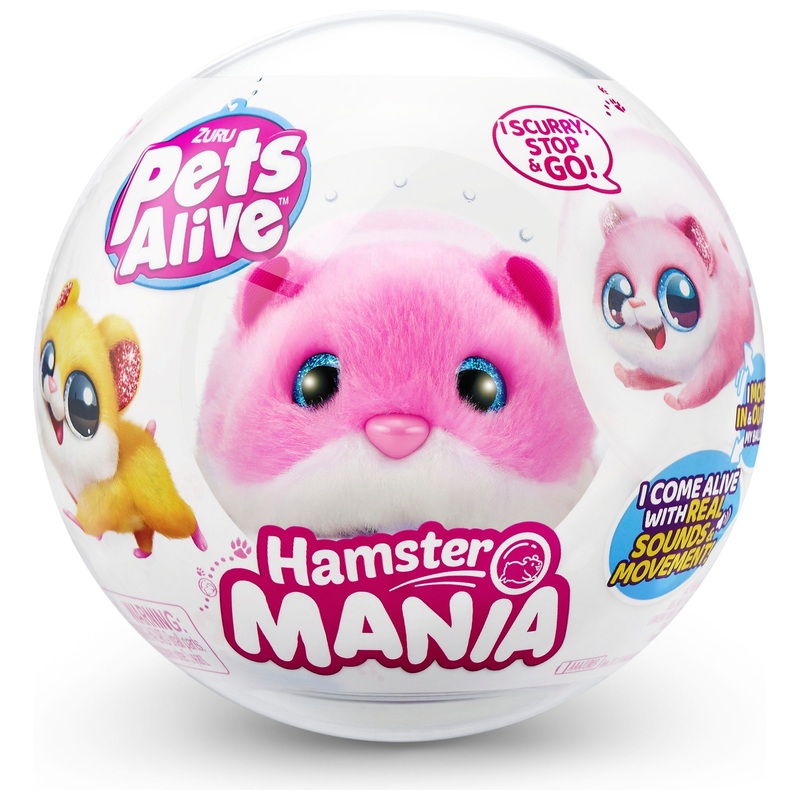 Pets Alive by ZURU Hamster Mania Interactive Plush Assortment 8 Pets Alive by ZURU Hamster Mania Interactive Plush Assortment
