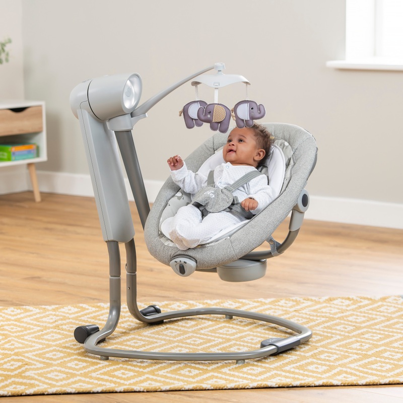 Joie Serina Swivel Baby Swing Elephant Duo