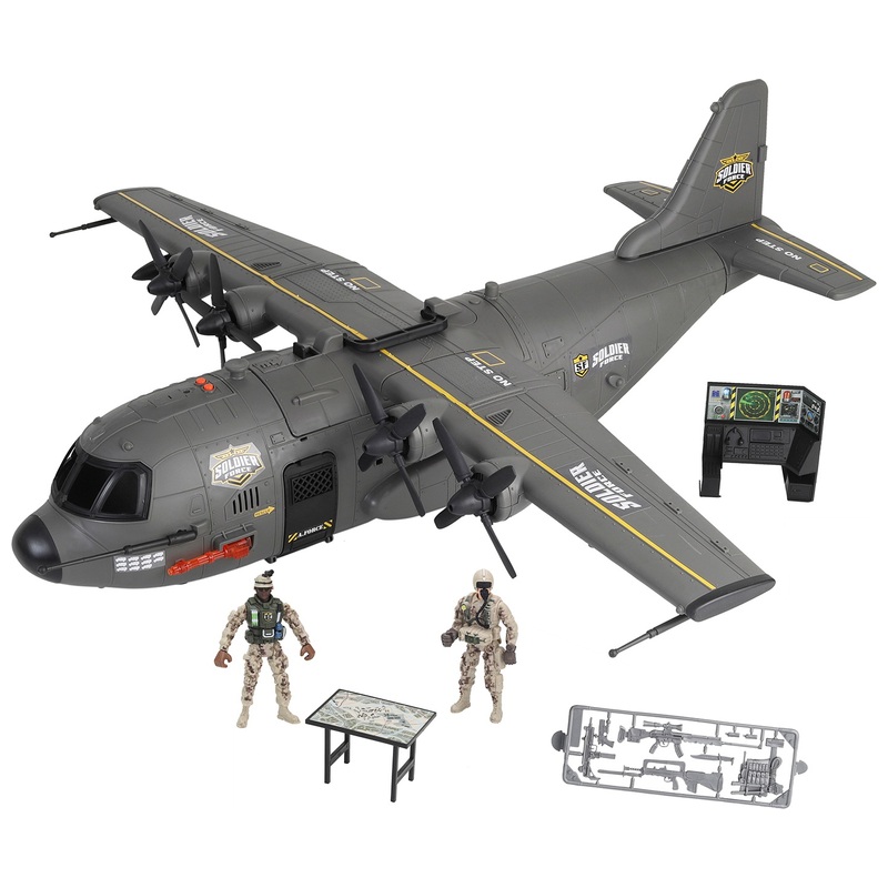 Soldier Force Playset Hercules Cargo Plane with Lights and Sounds 85cm