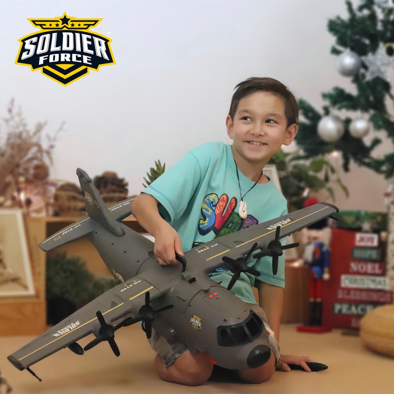 Soldier Force Playset Hercules Cargo Plane with Lights and Sounds 85cm