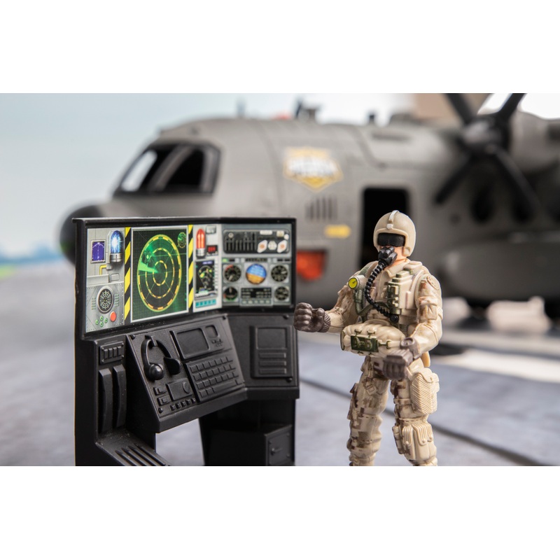 Soldier Force Playset Hercules Cargo Plane with Lights and Sounds 85cm
