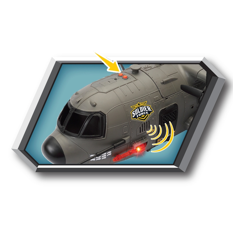 Soldier Force Playset Hercules Cargo Plane with Lights and Sounds 85cm 5 Soldier Force Playset Hercules Cargo Plane with Lights and Sounds 85cm