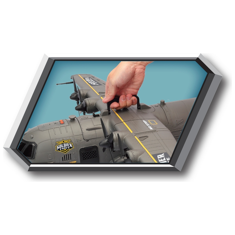 Soldier Force Playset Hercules Cargo Plane with Lights and Sounds 85cm 7 Soldier Force Playset Hercules Cargo Plane with Lights and Sounds 85cm
