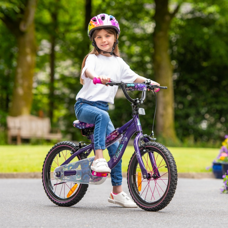 16 Inch Avoca Sparkle Neon Bike Purple