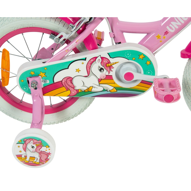 14 Inch Verve Unicorn Bike with Doll Carrier Pink 5 14 Inch Verve Unicorn Bike with Doll Carrier Pink