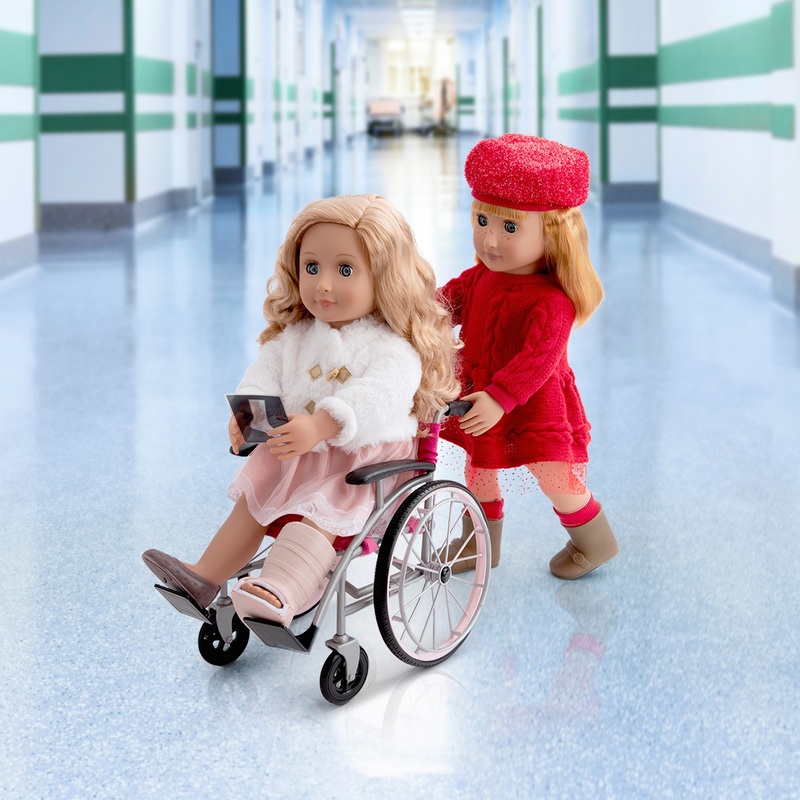 Our Generation Wheelchair and Medical Care Heals on Wheels Accessory Set