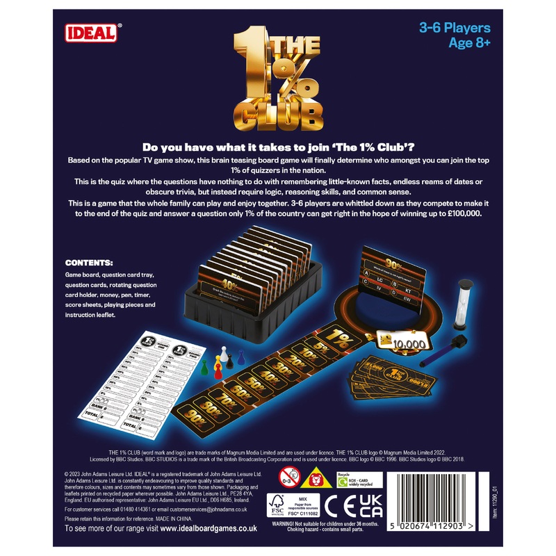 The 1% Club Board Game 3 The 1% Club Board Game