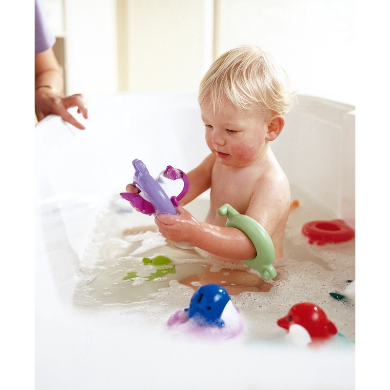 TOMY Toomies Do Re Mi Dolphins Bath Toy Set