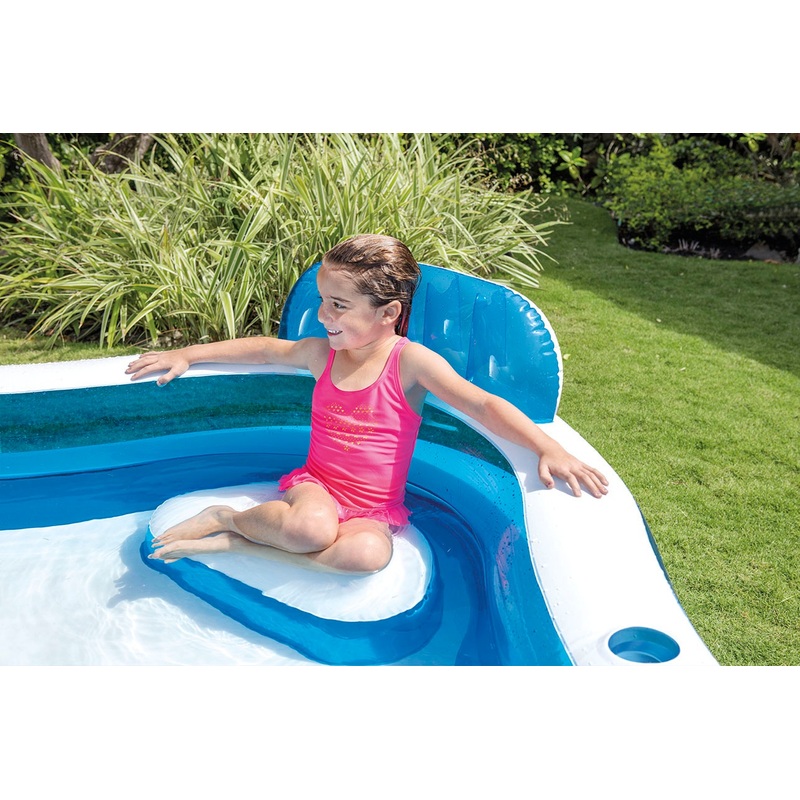 Intex Swim Centre Square Family Inflatable Lounge Pool