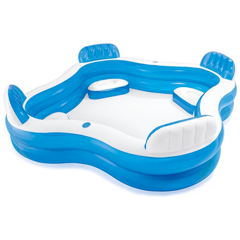 Intex Swim Centre Square Family Inflatable Lounge Pool 5 Intex Swim Centre Square Family Inflatable Lounge Pool