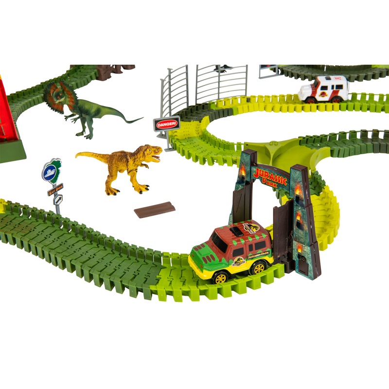 Jurassic Park Dinosaur Super Loop Race Track Set 4 Jurassic Park Dinosaur Super Loop Race Track Set