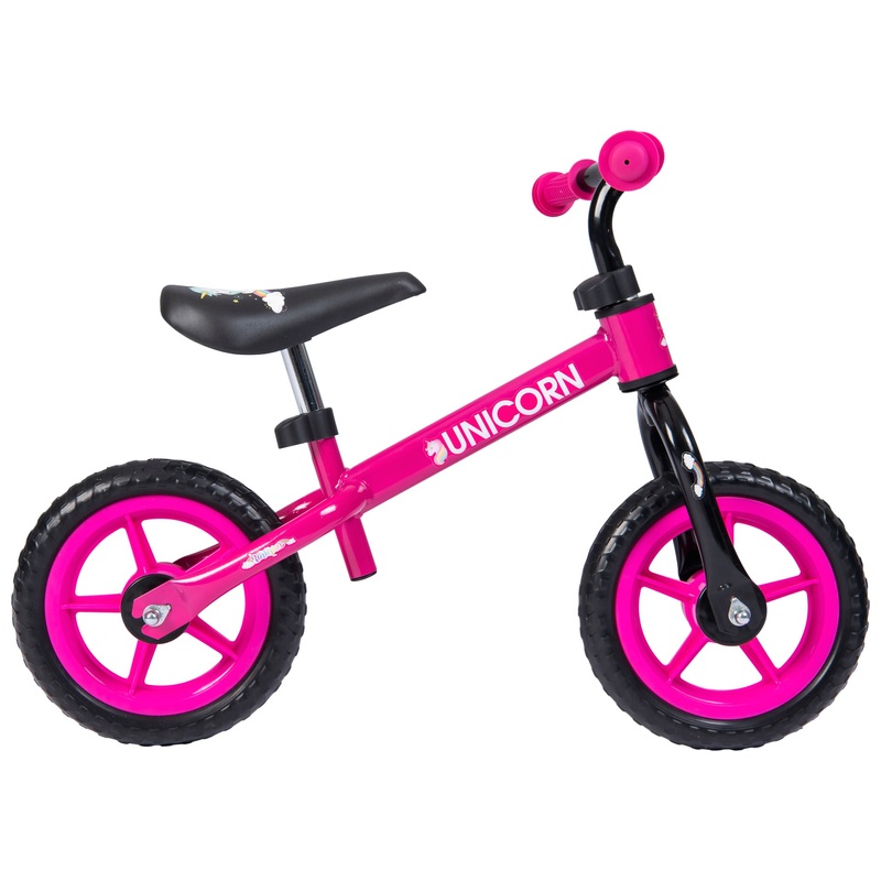 10 Inch Unicorn Balance Bike Pink