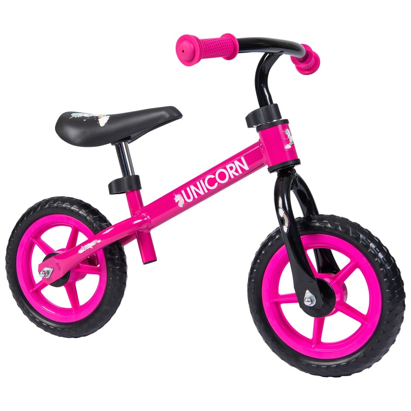 10 Inch Unicorn Balance Bike Pink