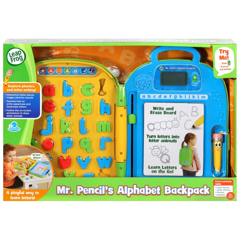 LeapFrog Toy Mr. Pencil's Alphabet Backpack 4 LeapFrog Toy Mr. Pencil's Alphabet Backpack