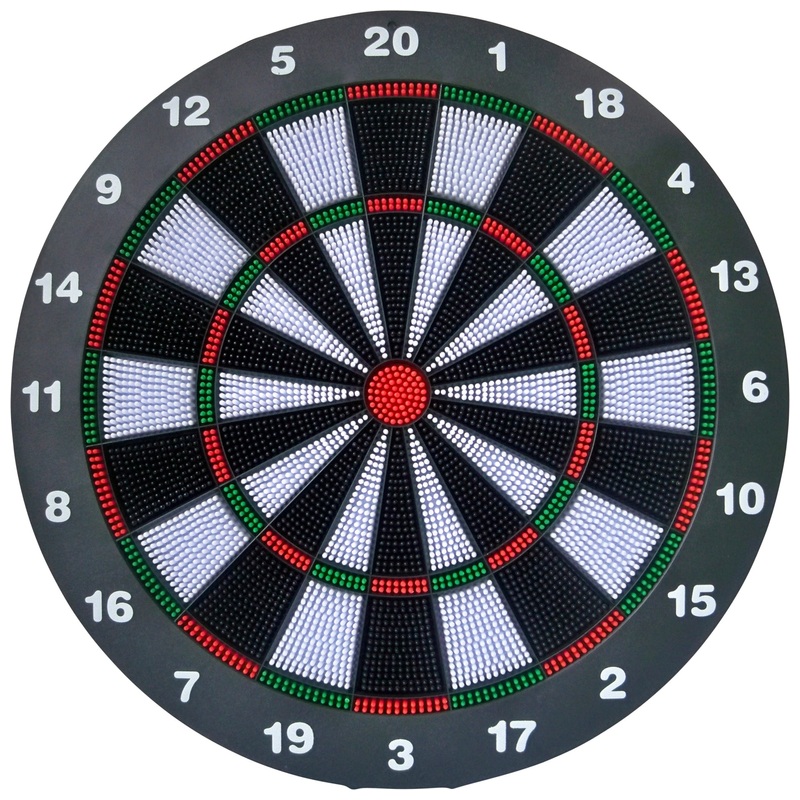 16 Inch Safety Dartboard with 6 Safety Darts